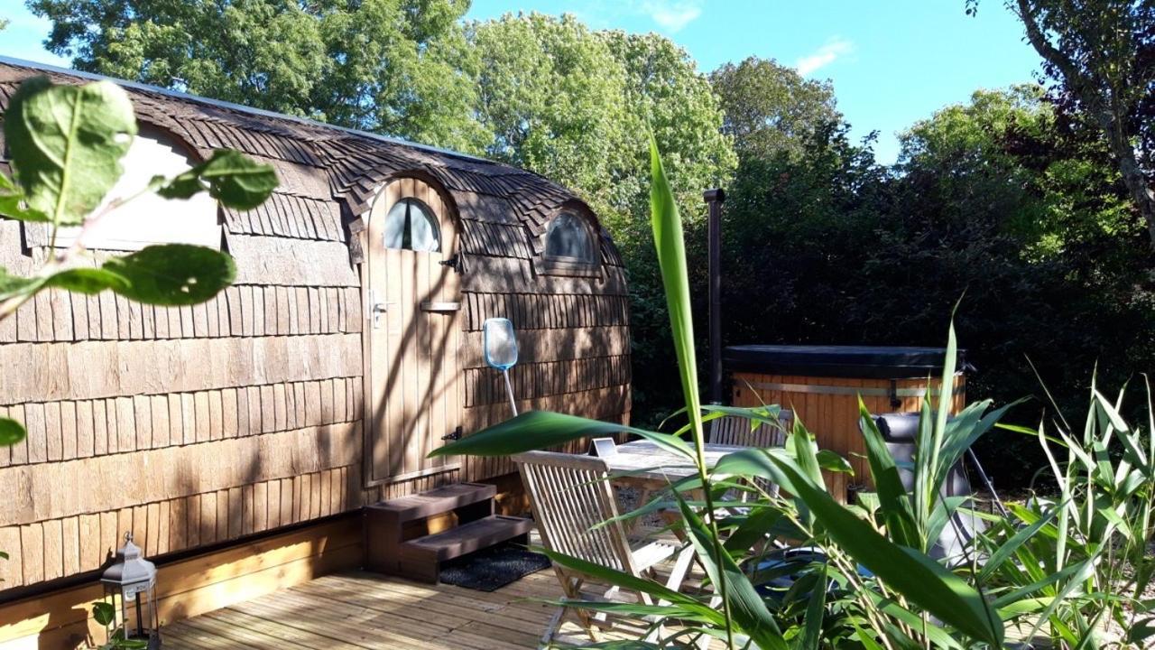 Cabane En Bois Avec Bain Nordique Et Sauna Marigny  المظهر الخارجي الصورة